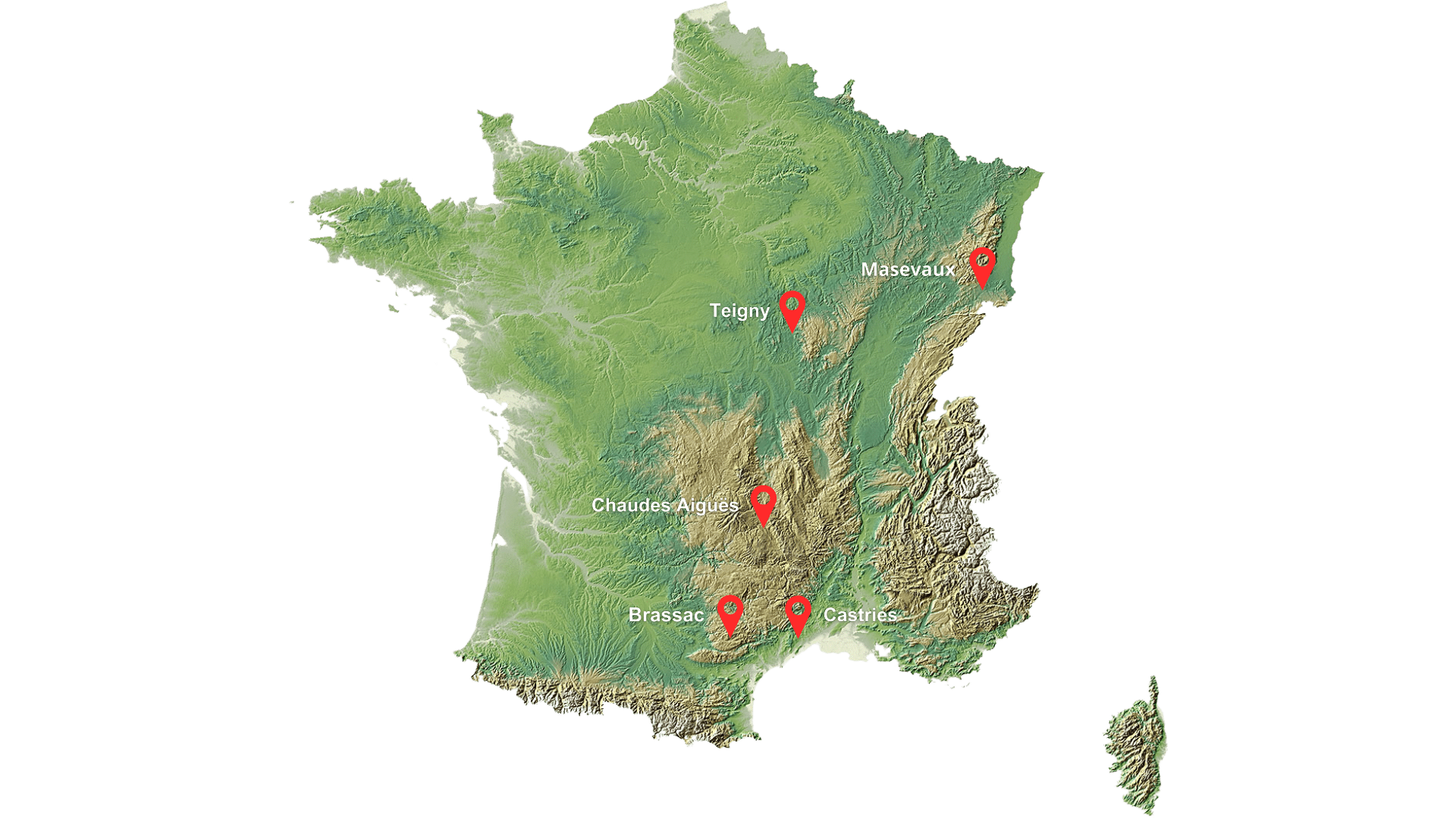 Carte projets racines de France