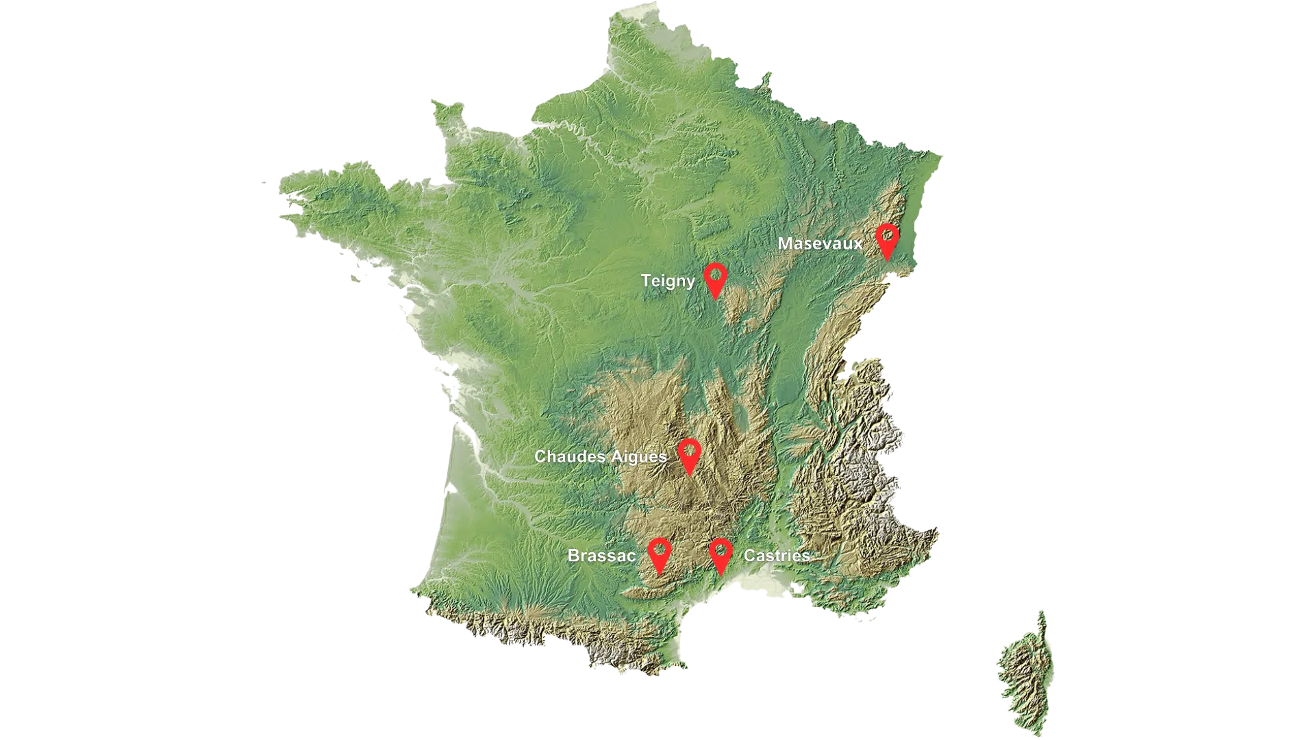 Carte projets racines de France